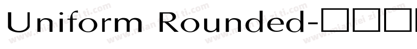 Uniform Rounded字体转换